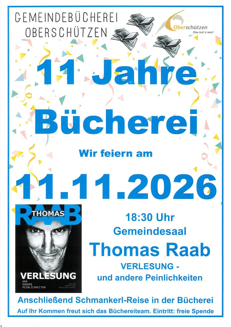 11 Jahre Feier Bücherei